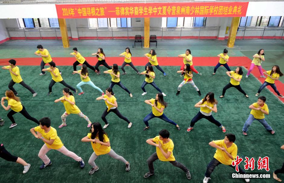 Les enfants chinois d'outre-mer apprennent le kung-fu