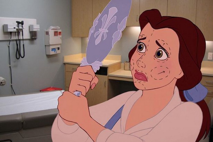 Belle (Beauty and the Beast) face aux signes de la vieillesse