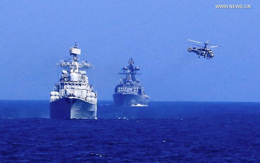 Exercices anti-pirates conjoints des forces navales chinoises et russes