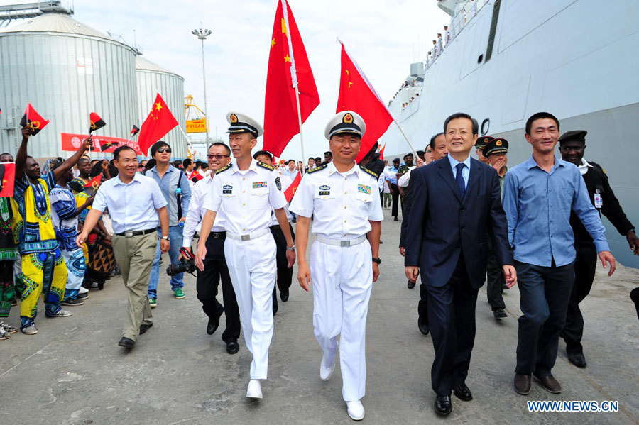 Une flottille de la Marine chinoise effectue une visite amicale en Angola