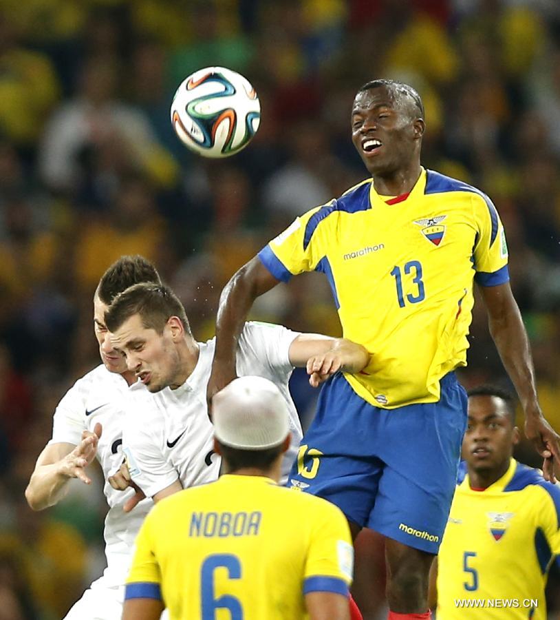 Mondial 2014/Groupe E: Les bleus qualifiés pour les 8e de finale