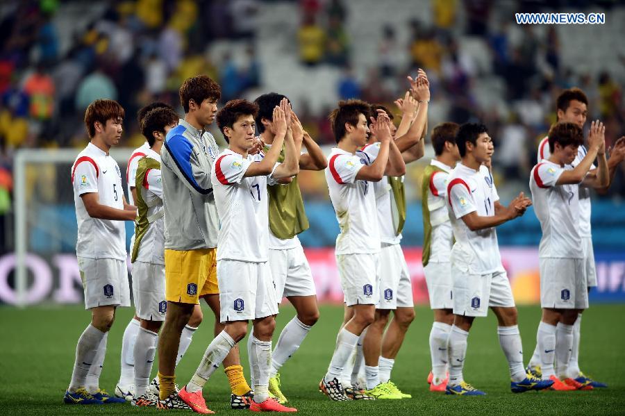 Mondial 2014/Groupe H: la République de Corée battue par la Belgique