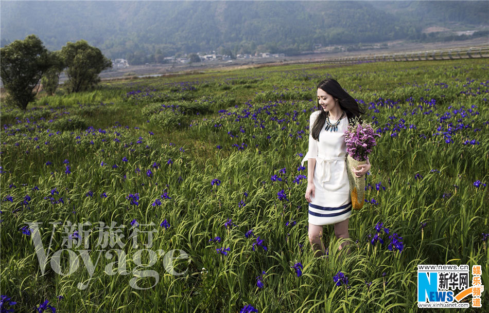 Guo Biting pose pour un magazine
