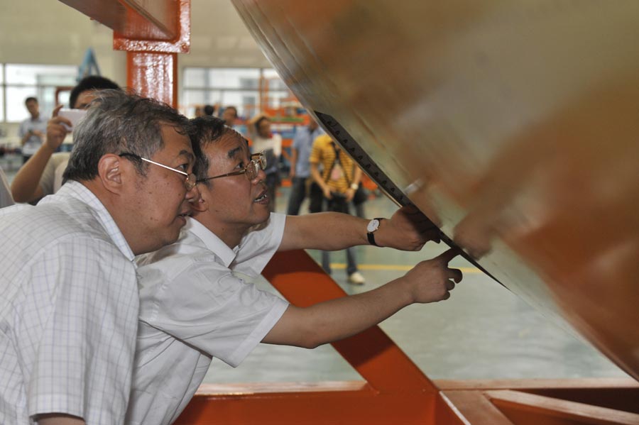 Le nez de l'avion de ligne C919 est sorti des cha?nes d'assemblage