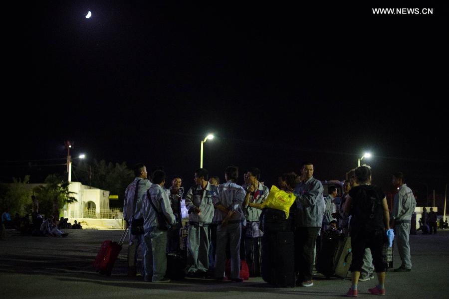 Tunisie: un nouveau groupe de 97 travailleurs chinois évacués de la Libye 