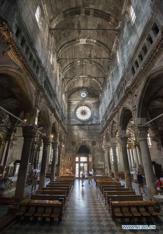 La belle ville ?ibenik de Croatie