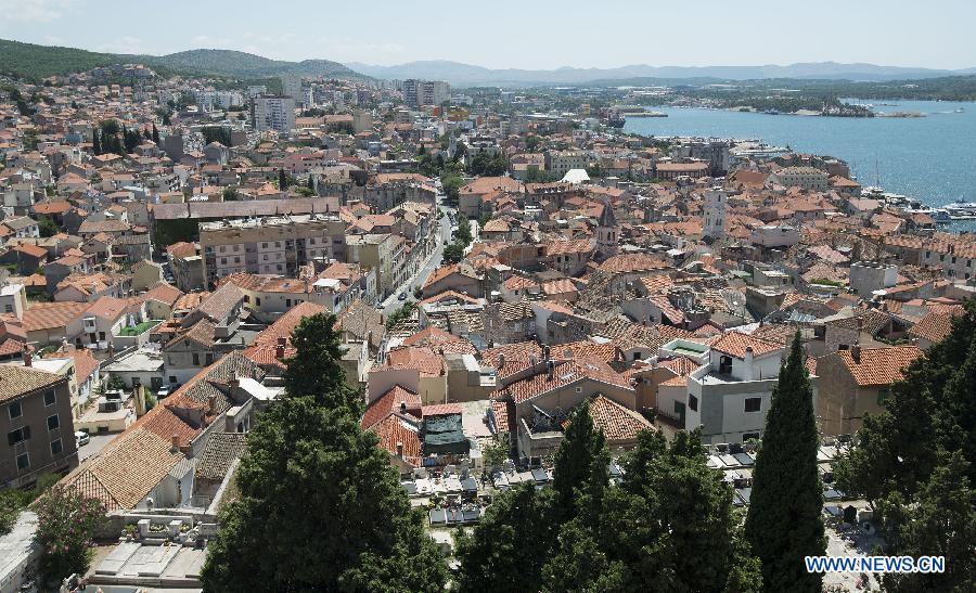 La belle ville ?ibenik de Croatie