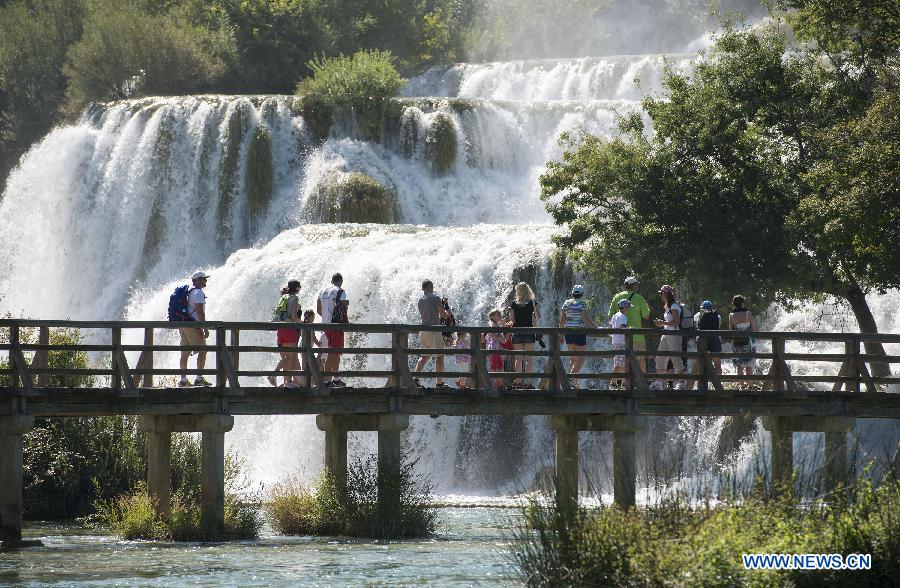 La belle ville ?ibenik de Croatie
