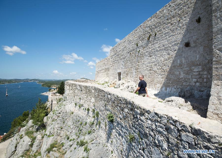 La belle ville ?ibenik de Croatie