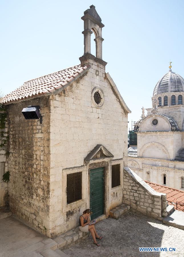 La belle ville ?ibenik de Croatie