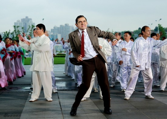 Rowan Atkinson, ?Mr. Bean? fait le show à Shanghai