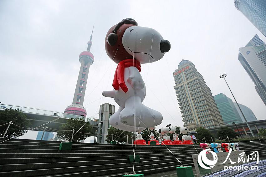 Un Snoopy géant à Shanghai