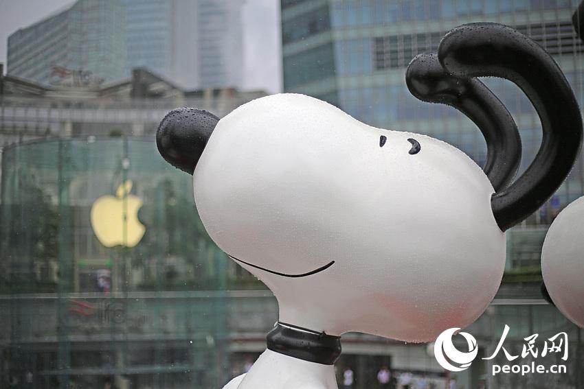 Un Snoopy géant à Shanghai