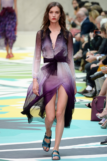 Zhao Wei au défilé Burberry Prorsum de Londres