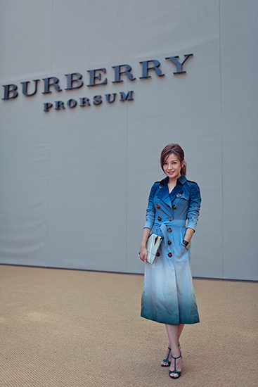 Zhao Wei au défilé Burberry Prorsum de Londres