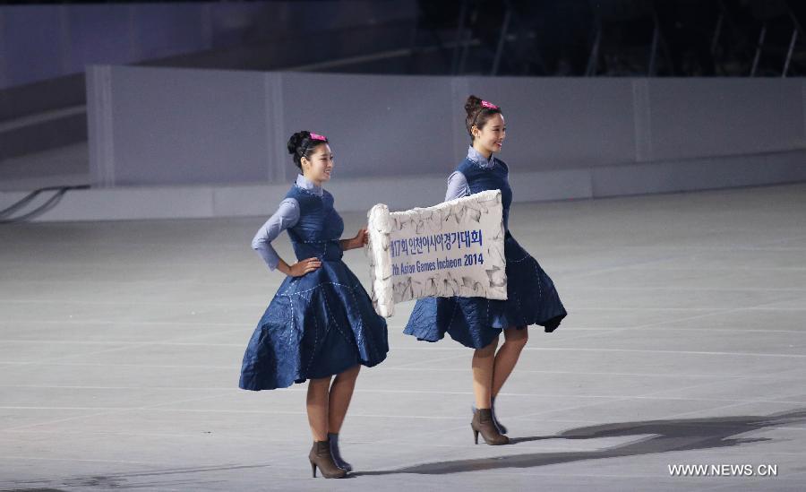 EN IMAGES: Cérémonie d'ouverture des 17e Jeux asiatiques d’Incheon en 2014