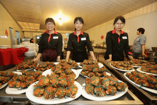 Festin de fruits de mer dans le Jiangsu