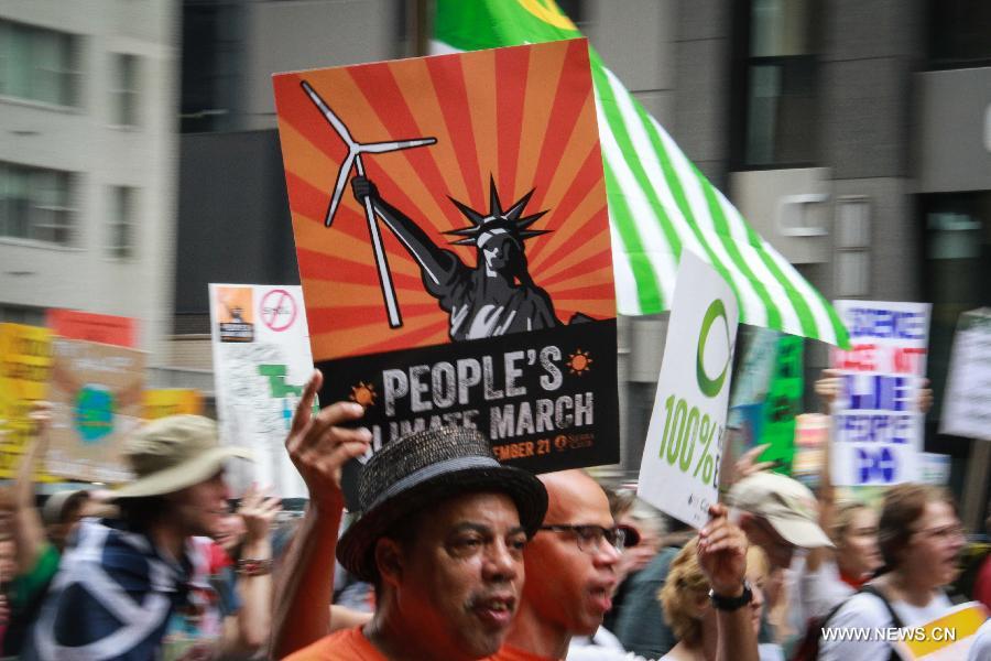 Le chef de l'ONU participe à la Marche pour le climat à New York