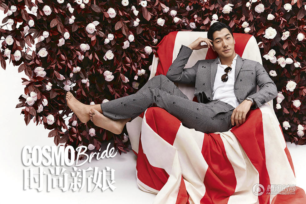 Zhang Liang pose pour un magazine