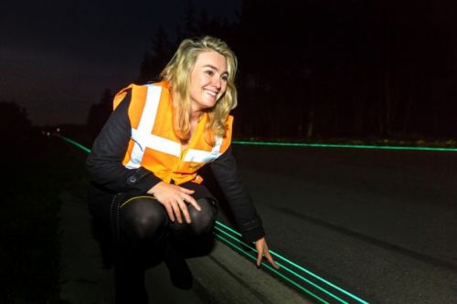 Une première autoroute lumineuse aux Pays-Bas