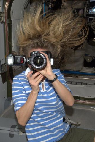 La folie des selfies dans l'espace