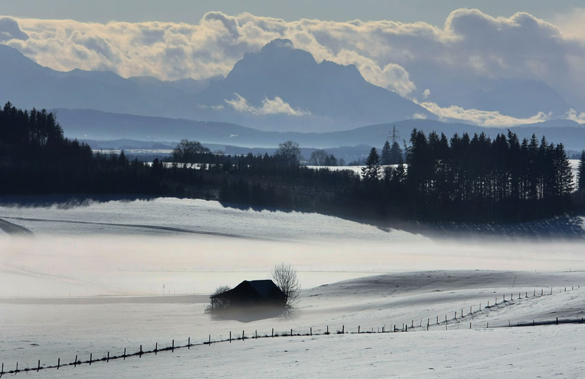 Paysages de neige magnifiques dans le monde 