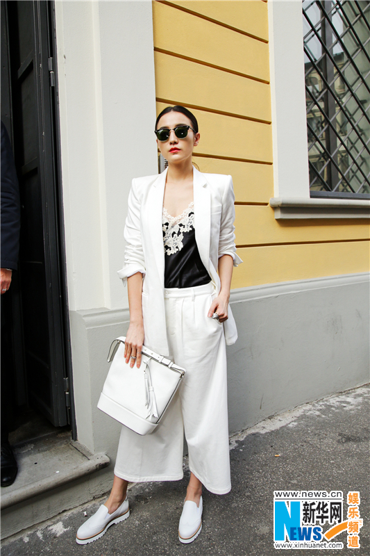 L'actrice Song Jia assiste à la Fashion Week de Milan