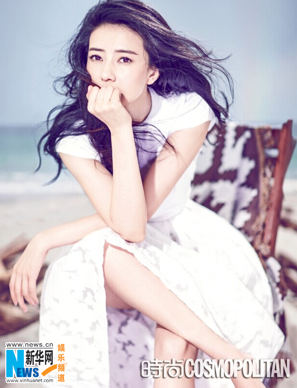 L'actrice chinoise Gao Yuanyuan pose pour un magazine