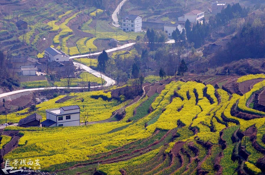 Les beaux paysages de campagne du Shaanxi – la ville de Xuanwo à Ankang