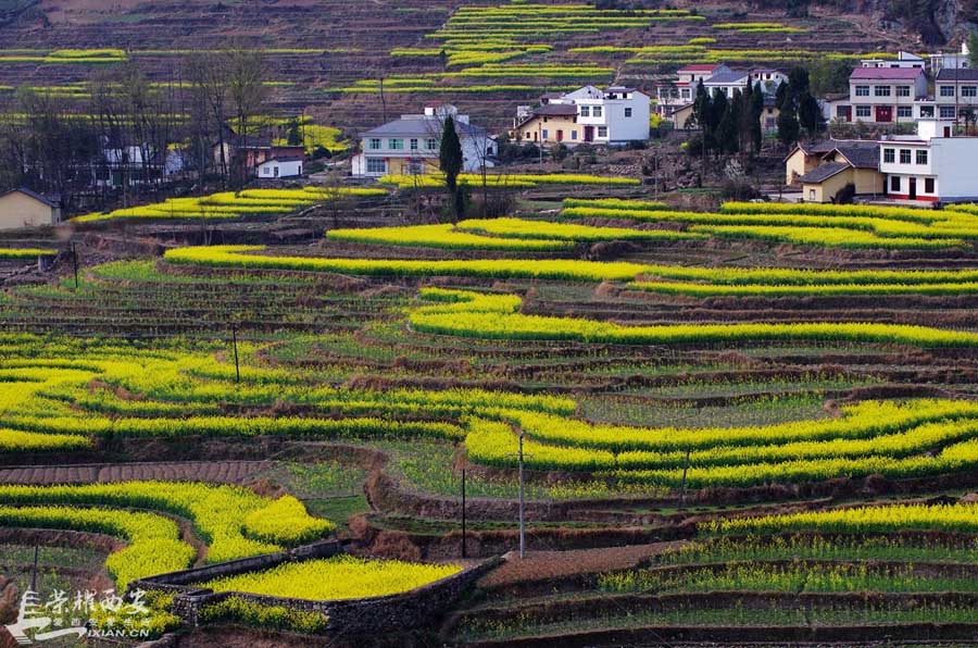 Les beaux paysages de campagne du Shaanxi – la ville de Xuanwo à Ankang