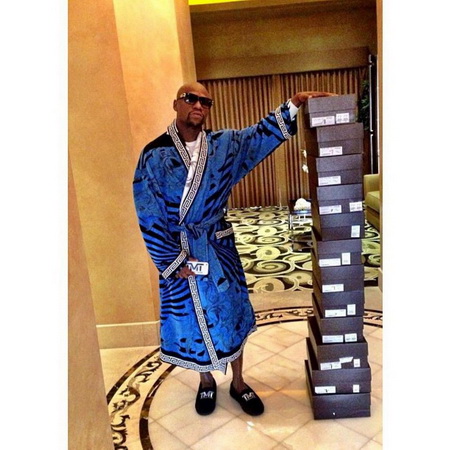 La vie de luxe du champion de boxe américain Floyd Mayweather