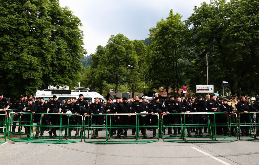 Marches de protestation à l'occasion du Sommet du G7 en Allemagne