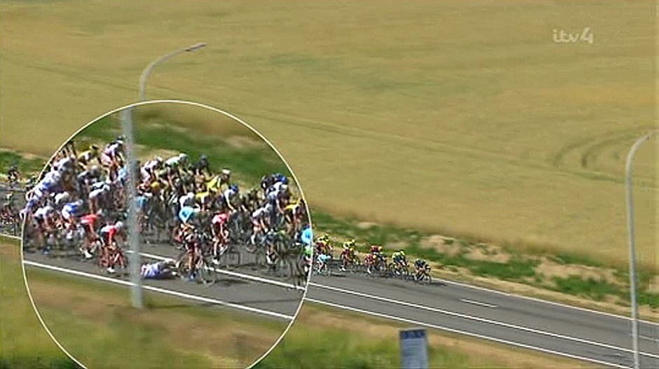 Tour de France : chute dramatique d'une trentaine de coureurs