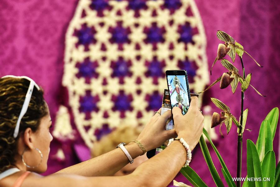 Une exposition d'orchidées débute à Bangkok