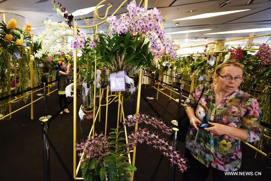 Une exposition d'orchidées débute à Bangkok