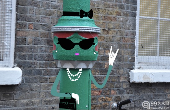 Une artiste fran?aise rend Londres amusante avec ses montages