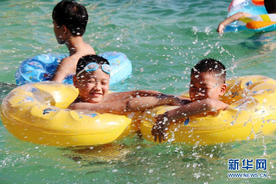 Photo prise le 28 juillet sur le site de Xiao Penglai dans le xian de Le'an au Jiangxi.