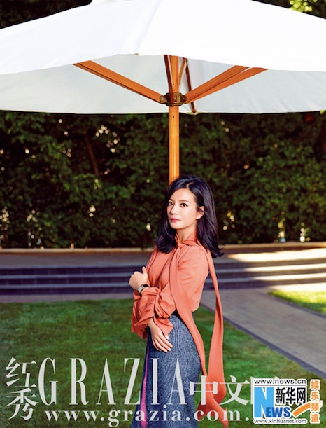 Rayonnante, Zhao Wei pose pour Grazia