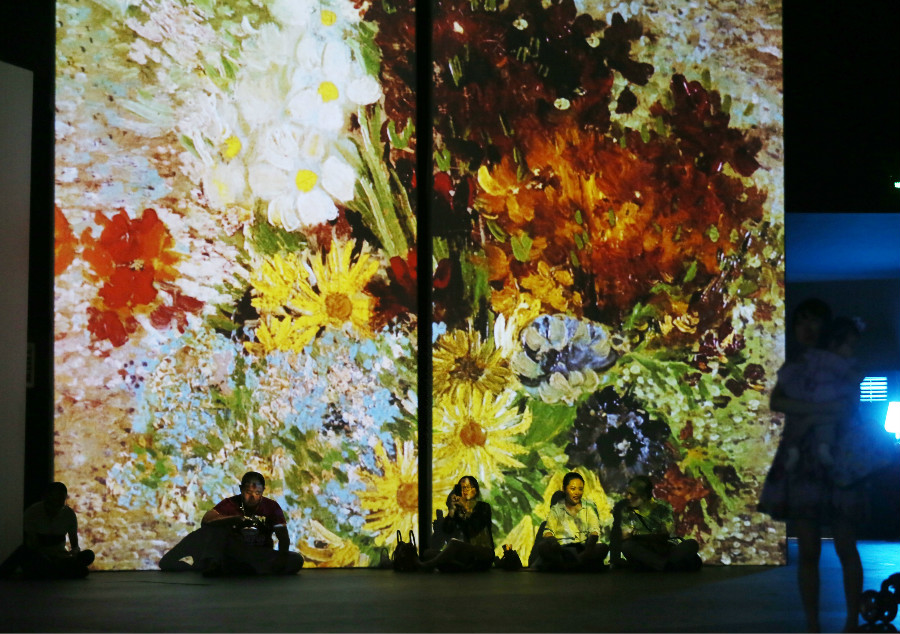 Beijing : l'expo ? Van Gogh Alive ? fait appel à tous les sens