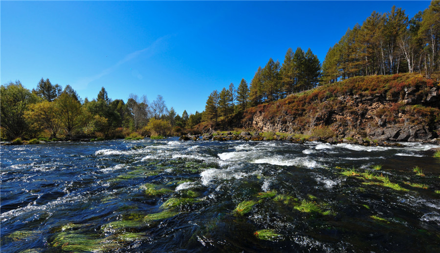 Chine : paysages automnaux en Mongolie intérieure