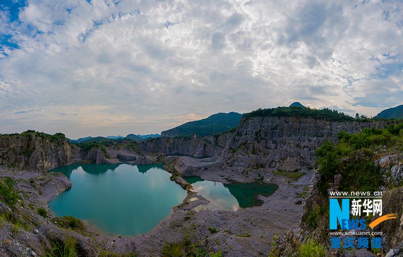 Sublime, le parc minier de Tongluoshan vu du ciel