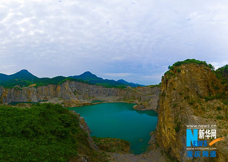 Sublime, le parc minier de Tongluoshan vu du ciel