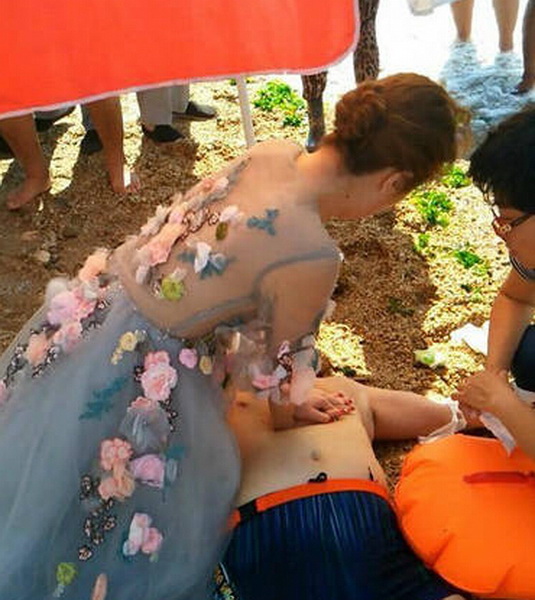 Décès à Dalian : le baiser d'une jeune mariée