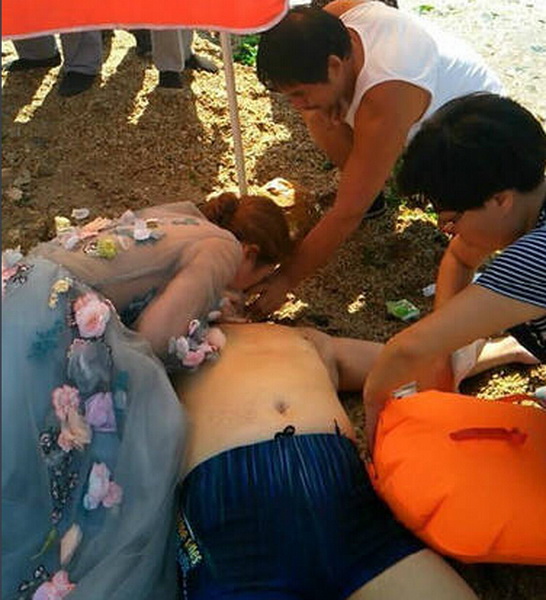 Décès à Dalian : le baiser d'une jeune mariée