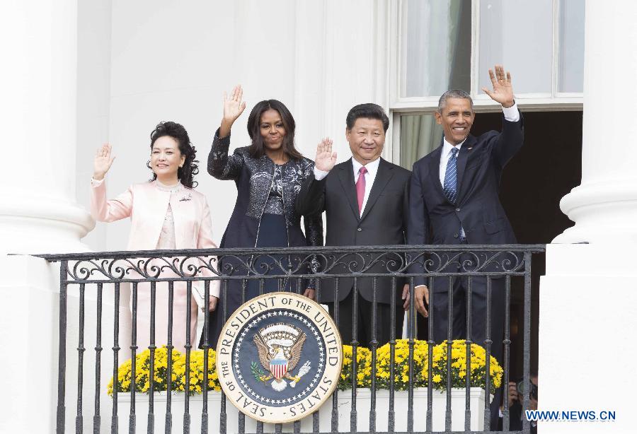 Début des entretiens entre MM. Xi et Obama à la Maison Blanche