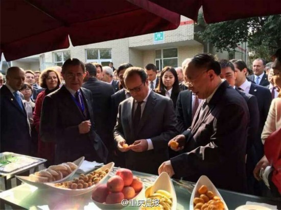 Le président fran?ais à Chongqing