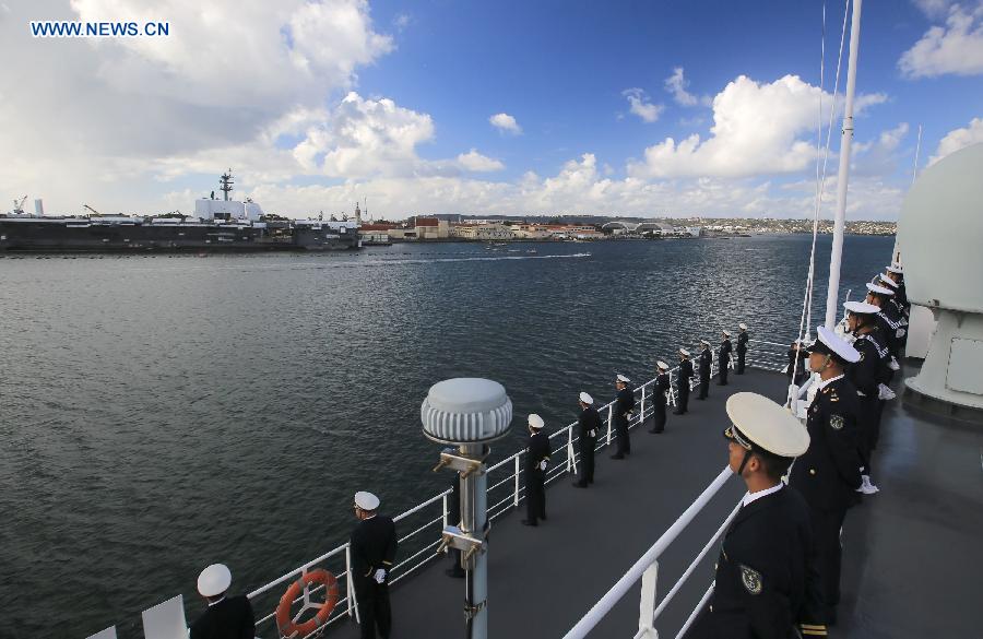 Première visite de batiments de guerre chinois sur la c?te Est des Etats-Unis