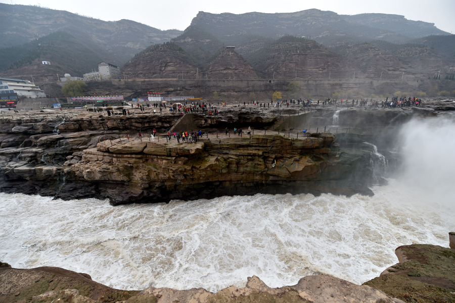 Chine : la cascade Hukou sur le fleuve Jaune