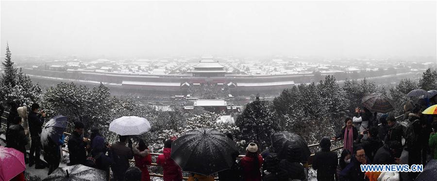 Paysages magnifiques de neige de Beijing