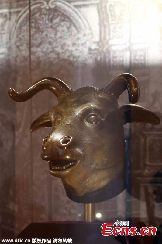 Des têtes d'animaux en bronze du Yuanmingyuan exposées à Shanghai